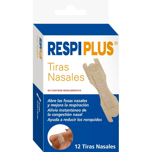 Respiplus Tira Adhesiva Nasal Piel 12 unidades