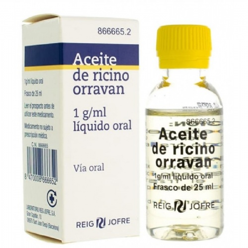 ACEITE RICINO ORRAVAN 1G/ML LIQUIDO ORAL, 1 frasco de 25 ml