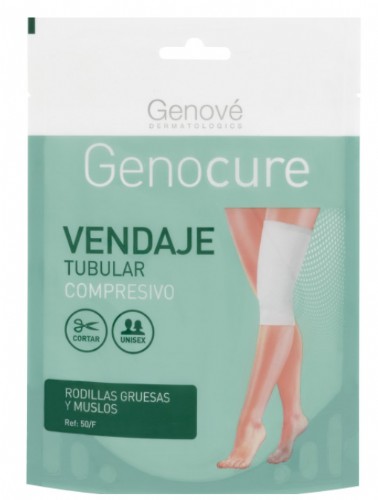 Genocure Vendaje Tubular Compresivo Rodillas Gruesas y Muslos Ref.50