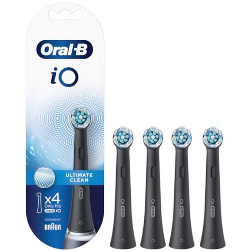 Cepillo dental electrico recambio oral-b io ultimate clean 4 cabezales color negro pack - oral-b io 