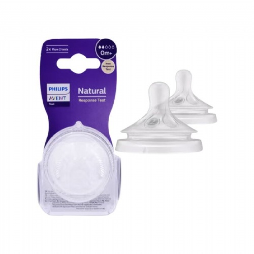 Tetina natural flujo recien nacido philips avent natural response 2 unidades - philips avent natural