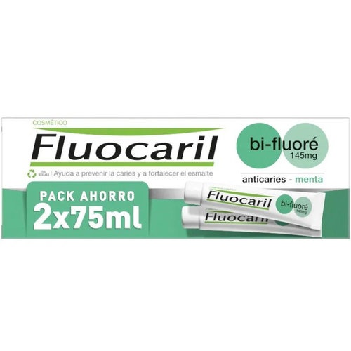Fluocaril bi-fluore 145 mg (2 tubos 75 ml sabor menta)