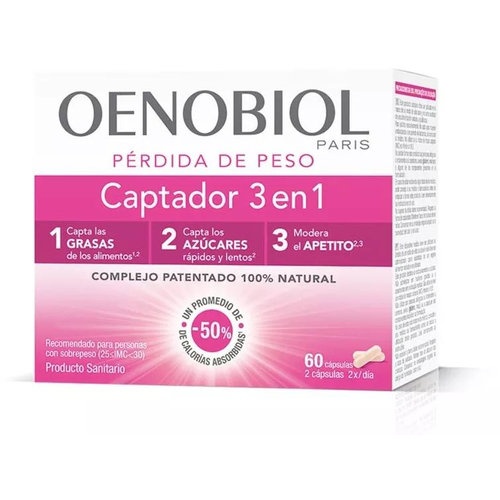 Oenobiol captador de grasas 3 en 1 (60 cápsulas)
