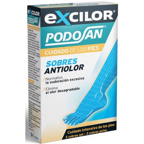 Podosan desodorante pies (gel 3 unidades + polvo 3 sobres)