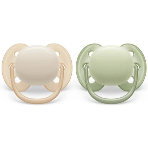 Chupete silicona philips avent ultra soft 0 - 6 meses 2 unidades niÃ±o - philips avent ultra soft