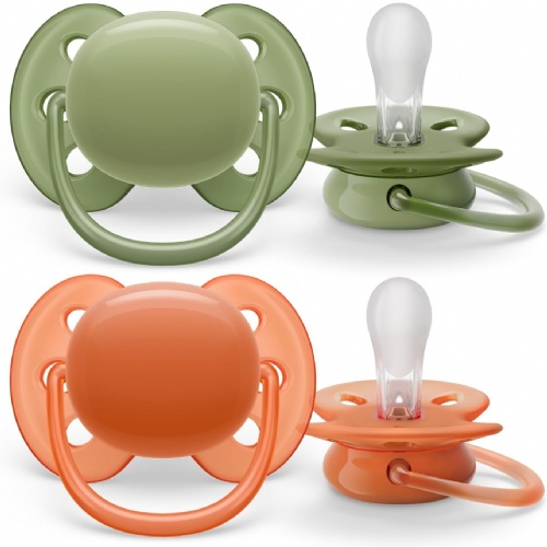 Philips Avent Chupete Silicona Ultra Soft + 18 meses neutro (2 ud)