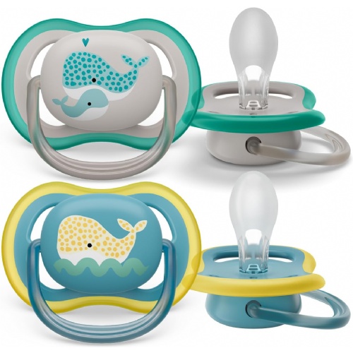 Philips Avent Chupete Silicona Ultra Air + 18 meses neutro (2 ud)