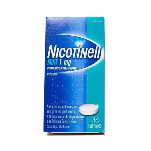 NICOTINELL MINT 1 mg COMPRIMIDOS PARA CHUPAR, 36 comprimidos