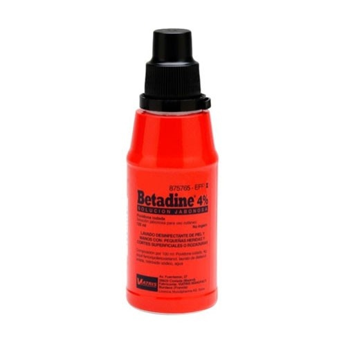 BETADINE JABONOSO 40 MG/ML SOLUCION CUTANEA, 1 frasco de 125 ml