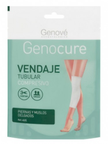 Genocure Vendaje Tubular Compresivo Piernas y Muslos Delgados Ref.40