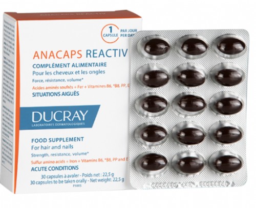 Ducray Anacaps Reactiv cabello y uñas (30 caps)