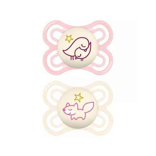 Chupete silicona mam perfect night 2 - 6 meses r pack doble - mam perfect night