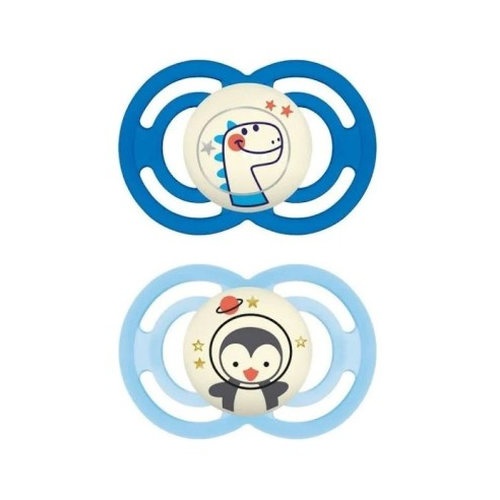 Chupete silicona fisiologico mam perfect night + 16 meses a pack doble - mam perfect night