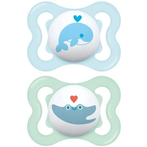 Chupete silicona simetrica mam air 2 - 6 meses a pack doble - mam air
