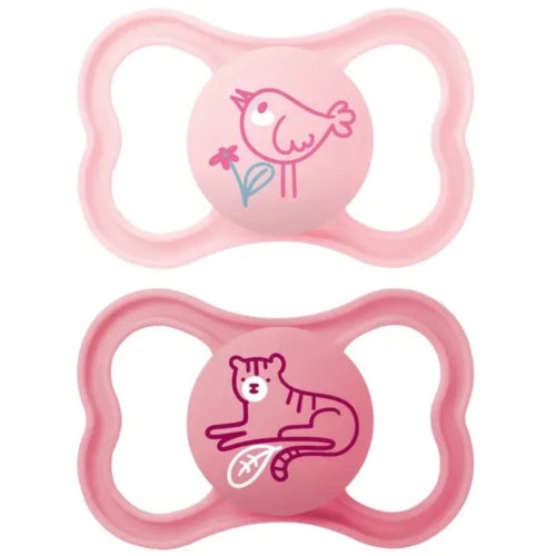MAM Air Chupete Silicona Simétrica 16+meses Rosa Pack 2ud