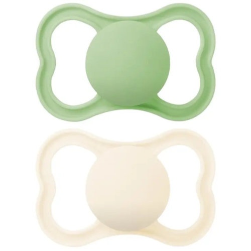 MAM Air Chupete Silicona Simétrica 16+meses neutro Pack 2ud