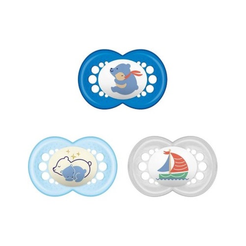 Chupete silicona - mam original day & night (n 6+ meses pack triple)