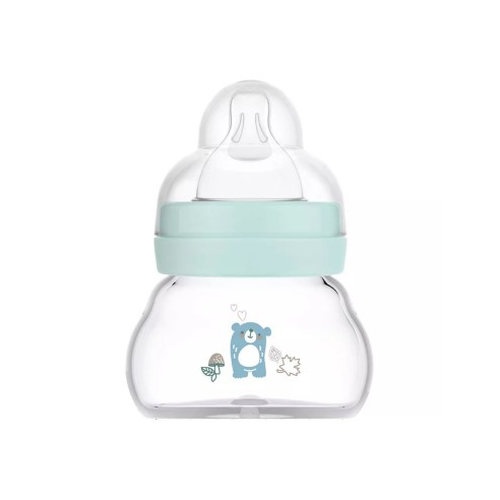 MAM Feel Good Biberón cristal azul (+0 meses 1 ud 90 ml)