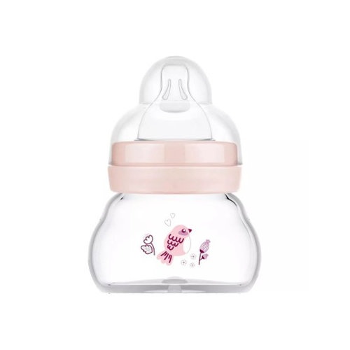 MAM Feel Good Biberón cristal rosa (+0 meses 1 ud 90 ml)