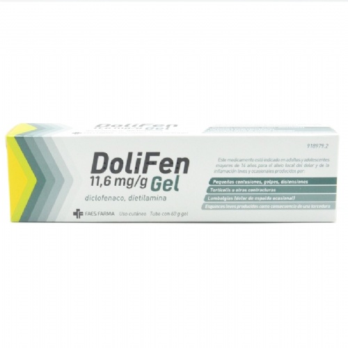 DOLIFEN 11,6 MG/G GEL , 1 tubo de 60 g
