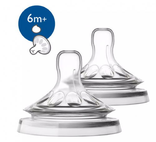 Philips Avent Tetina natural líquidos espesos 6m
