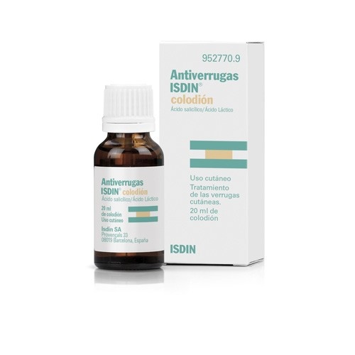 ANTIVERRUGAS ISDIN COLODION , 1 frasco de 20 ml