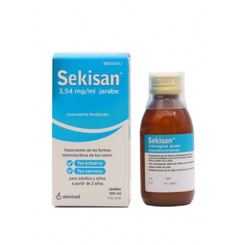 SEKISAN 3,54 mg/ml JARABE , 1 frasco de 120 ml
