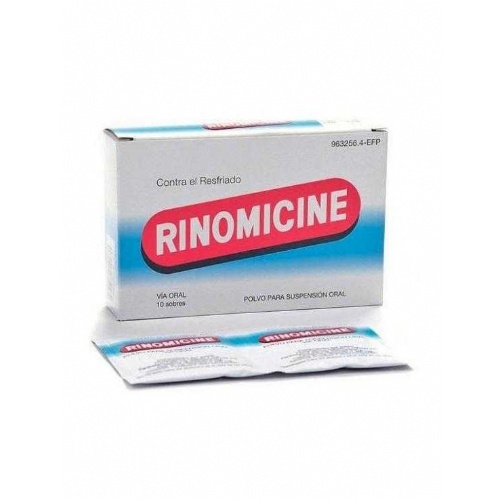 RINOMICINE POLVO PARA SUSPENSIÓN ORAL , 10 sobres