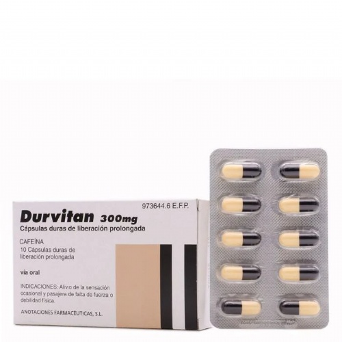 DURVITAN 300 mg CAPSULAS DURAS DE LIBERACION PROLONGADA, 10 cápsulas
