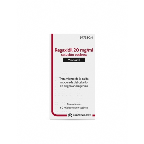 REGAXIDIL 20 mg/ml SOLUCION CUTANEA , 1 frasco de 60 ml