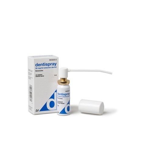 DENTISPRAY 50 mg/ml  SOLUCION DENTAL , 1 frasco de 5 ml