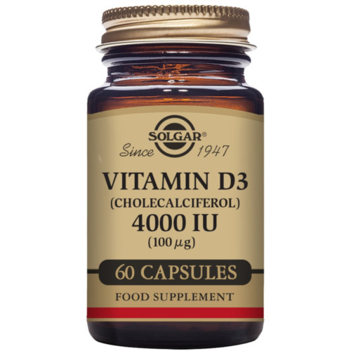 Solgar Vitamina D3 4000 UI (Colecalciferol) 60 cápsulas