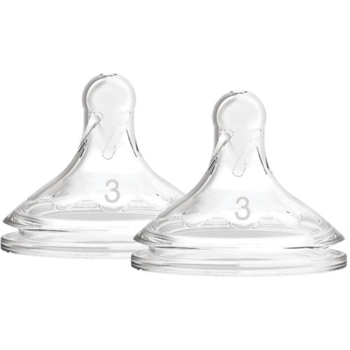Dr. Brown’s Tetina de Silicona Boca Ancha nivel 3 + 6m (3 ud)