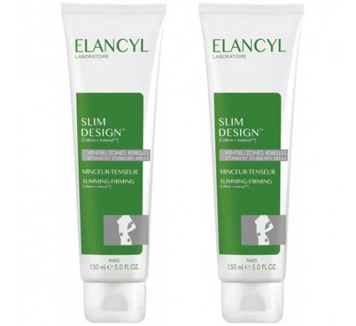 Elancyl slim design vientre / zonas rebeldes - reductor tensor (2 envases 150 ml pack duo)