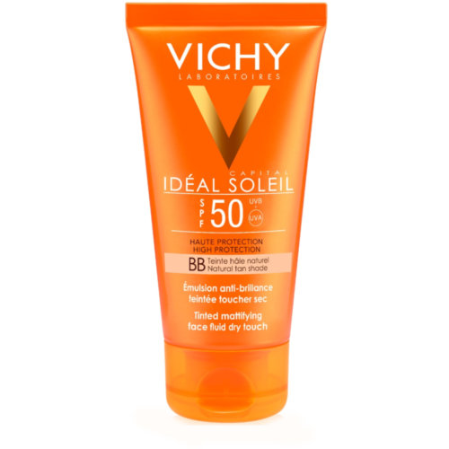 IDÉAL SOLEIL BB Cream SPF 50+ con color, piel normal a seca (50 ml)