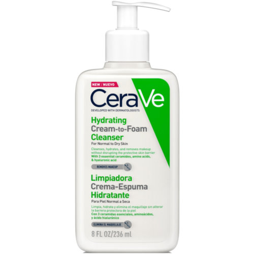 Cerave limpiadora crema espuma hidratante (1 envase 236 ml)