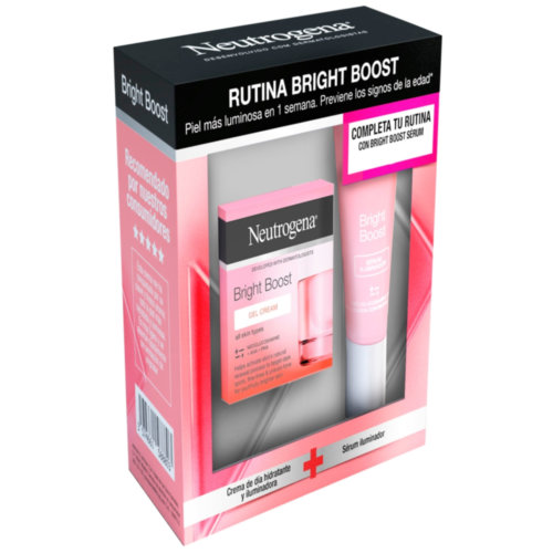 Neutrogena bright boost crema gel + serum (1 envase 50 ml + 1 envase 30 ml pack promocional)