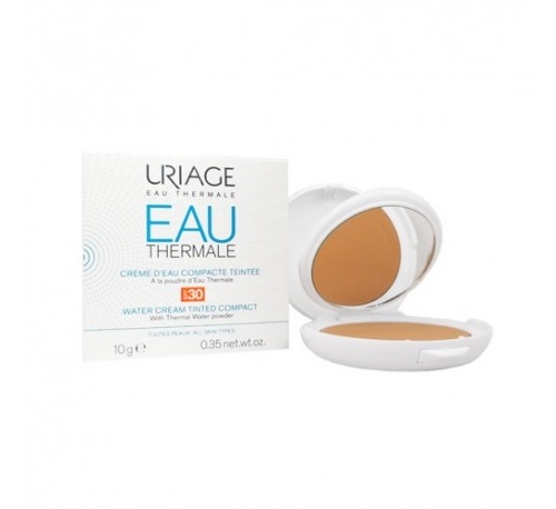 Uriage crema de agua compacta con color spf30 (1 envase 10 g)