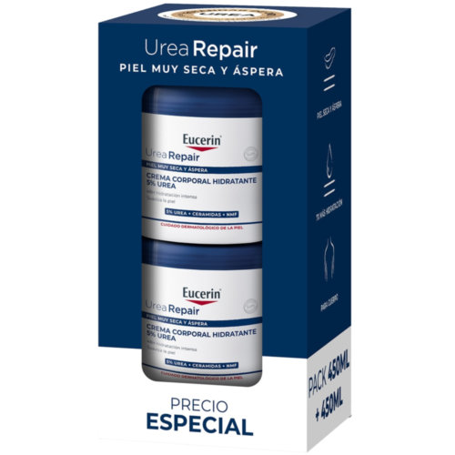 Eucerin Duplo Urea Repair Crema Corporal Hidratante 5% urea 450ml x 2 ud