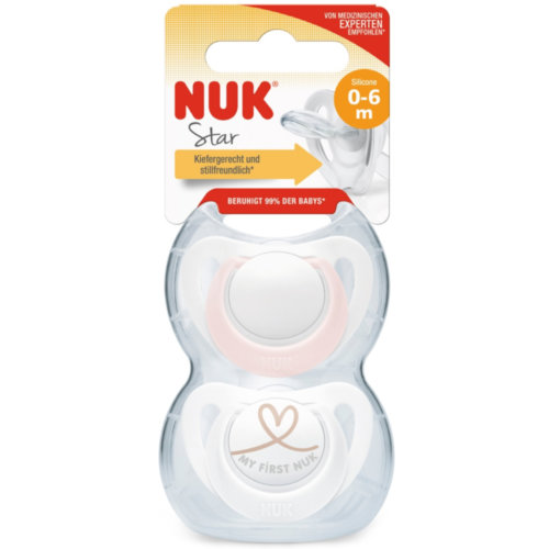 NUK Chupete Classic Látex 0-6 m (2 ud)