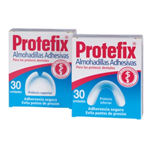 Protefix almohadillas adhesivas protesis (30 u superior)