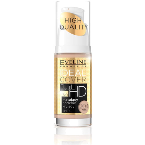 Eveline ideal cover full hd maq matificante nº204 nude 30ml