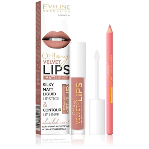 Eveline! Oh My Lips Pintalabios Líquido n11 Cookie Milkshake + Perfilador