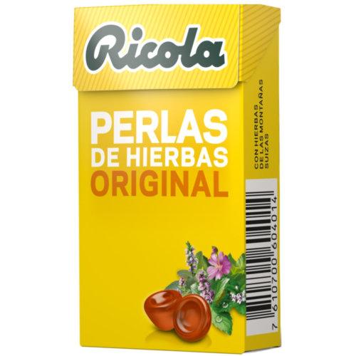 Ricola Perkas Hierbas Suizas Original Sin Azúcar (25 g)