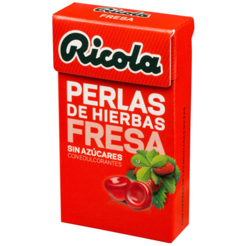 Ricola Perlas Fresa Sin Azúcar (25 g)