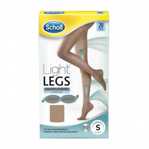 Dr. Scholl Medias de compresión ligera - Light Legs 20 DEN color carne - talla S