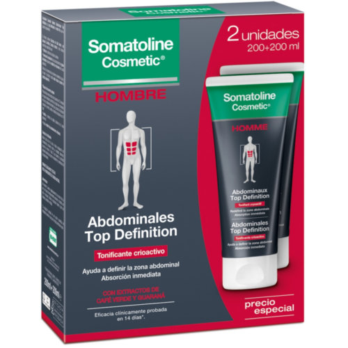 Somatoline Cosmetic Hombre DUPLO Abdominales Top Definition (200 ml x 2 ud)