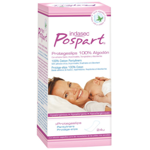 Indasec Pospart Protegeslips 100% Algodón (24 ud)