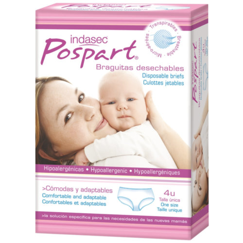 Indasec Pospart Braguitas Desechables Talla única (4 ud)