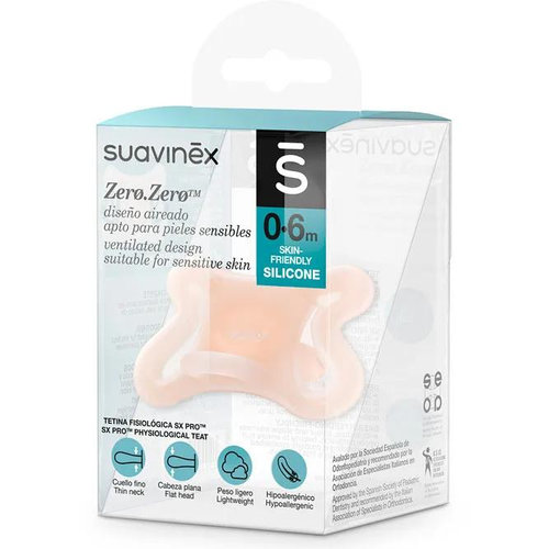 Suavinex Chupete Zero Zero Silicona fisiológico 0 - 6 meses (1 ud)